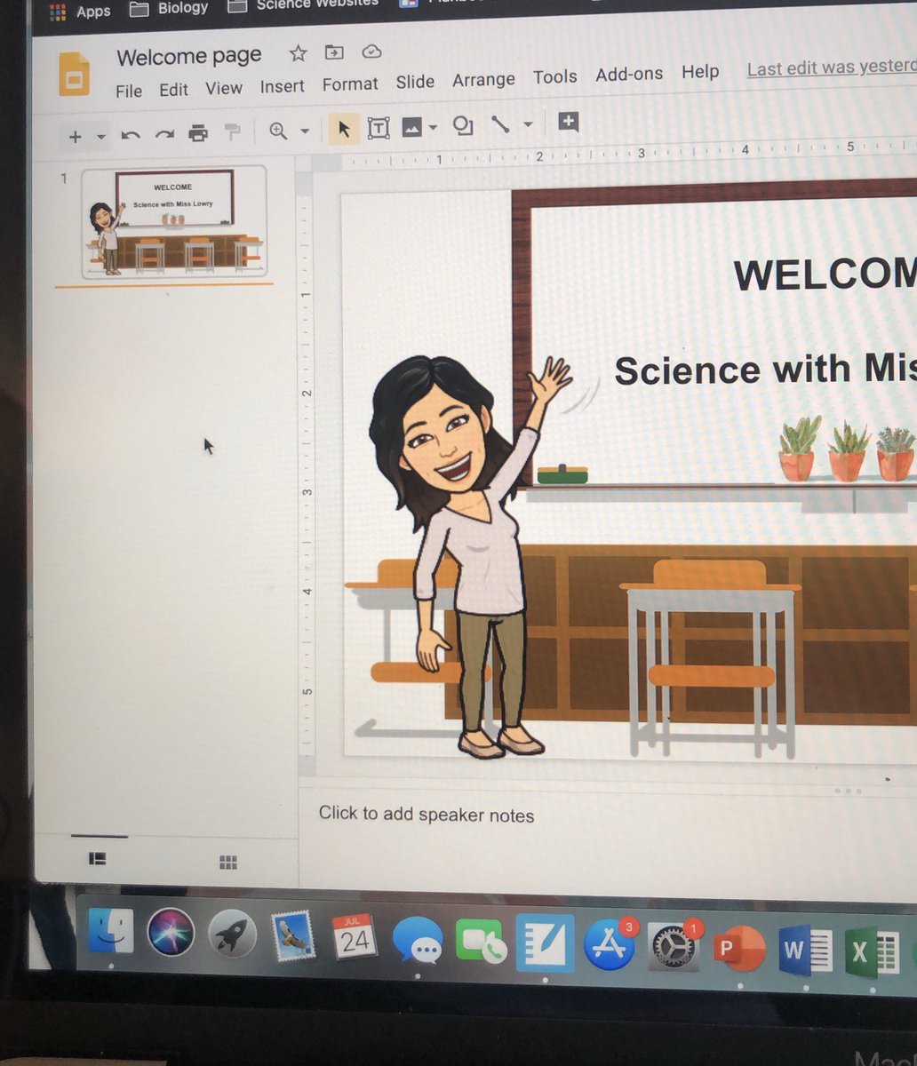 SeedsMinds's tweet photo. I made a classroom Bitmoji! This is way too much fun. 😁 Google slides @Google makes it easy to create your own virtual classroom. I can’t wait to make more! https://t.co/f2FmqLIEZH