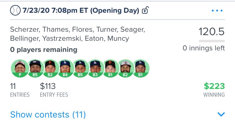 Brantly_04's tweet photo. @DFSPrimeLineups #PrimeMLB Join for #FREE at ➡️ https://t.co/8JFah8Xi3a https://t.co/EAnmsD4Rrt