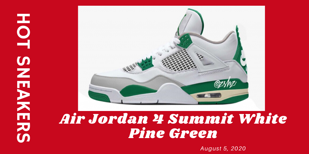 Air Jordan 4 Summit White Pine Green ✔️August 5, 2020 👉ow.ly/UuD750AGmKt