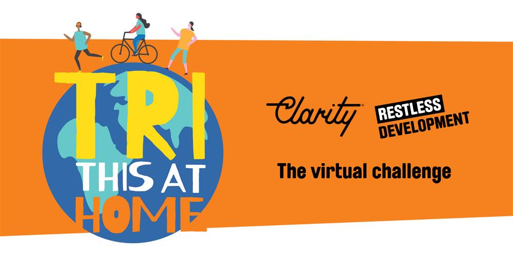 SchoolTriathlon's tweet photo. Amazing news, @ClarityPR has joined the #TriThisAtHome movement. Supporting @restlessdev and young people around the world tackle COVID-19. 

Run, cycle or walk one of six destinations and travel 40.075km around the world. 

Join the fun 👉 https://t.co/ggOFl9jcZ8

#FridayFeeling https://t.co/5oaDeiJCSv