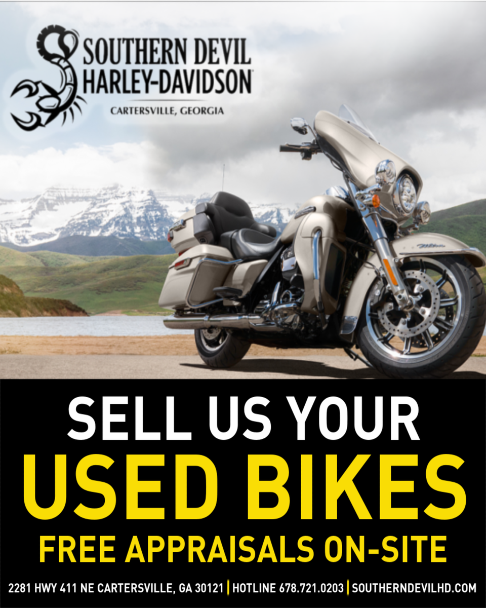 SouthernDevilHD's tweet image. Contact us today to get started!
🔥 Sell us your Used Bikes by calling out Hotline at 678.721.0203 or Chat with us on Facebook Messenger to schedule a free appraisal!
➡️ bit.ly/2ZWzr4R
We're here for you!