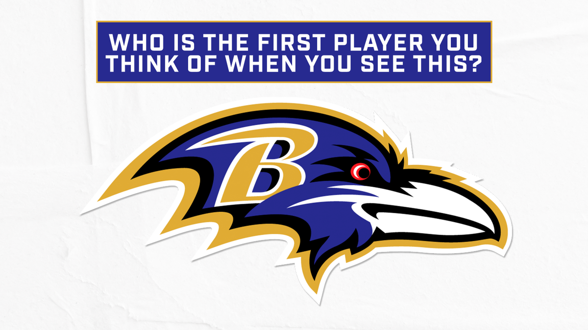 SNFonNBC's tweet photo. First @Ravens player you think of when you see the logo, GO! https://t.co/rJ9F5nDem8