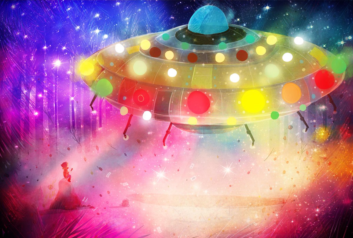 childbookart's tweet photo. 2020 has it all: #UFO is trending &amp; classified info about to be released by Pentagon on #offworldvehicles 🛸 keep your eyes open now... ✨🎨#LIGHTSONCOTTONROCK #Unidentified #projectbluebook ☄️👽 https://t.co/BCC7m8twyB