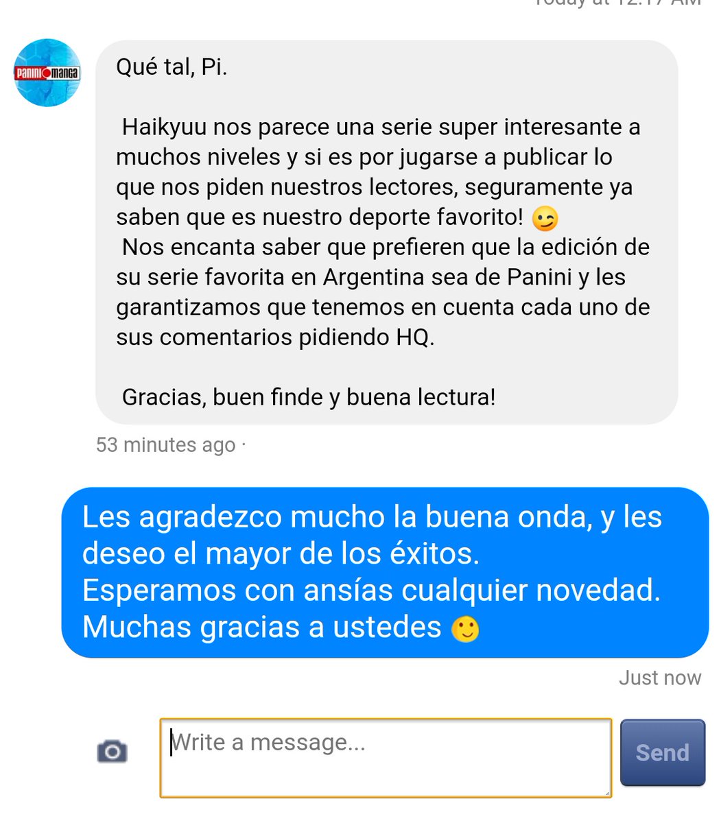 hqarg's tweet photo. "si es por jugarse a publicar"
#HaikyuuEnPaniniArgentina
#HaikyuuEnEspañol
La pelota sigue en el aire, firmen la petición.
https://t.co/obvTT91nal https://t.co/6qeM8yIop1