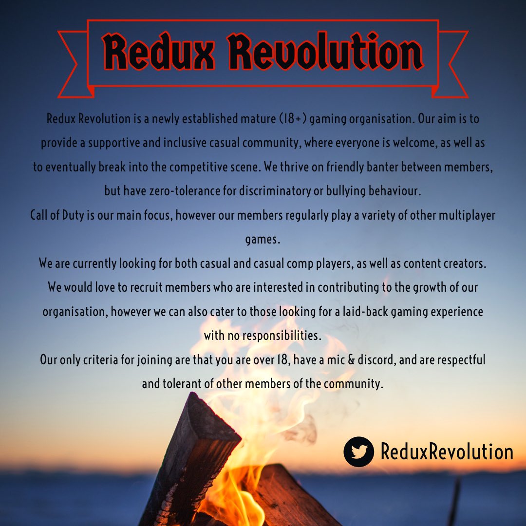 Merciful_Queen's tweet photo. Please message me if you’re interested in joining a growing organization! #clan #smallstreamer #ps4 #ps4gamer #esports #compgamer #reduxrevolution #ihaveajoke #twitchaffiliate #twitch #CallofDutyModernWarfare #callofduty @ReduxRevolution https://t.co/kj30TdHKFM