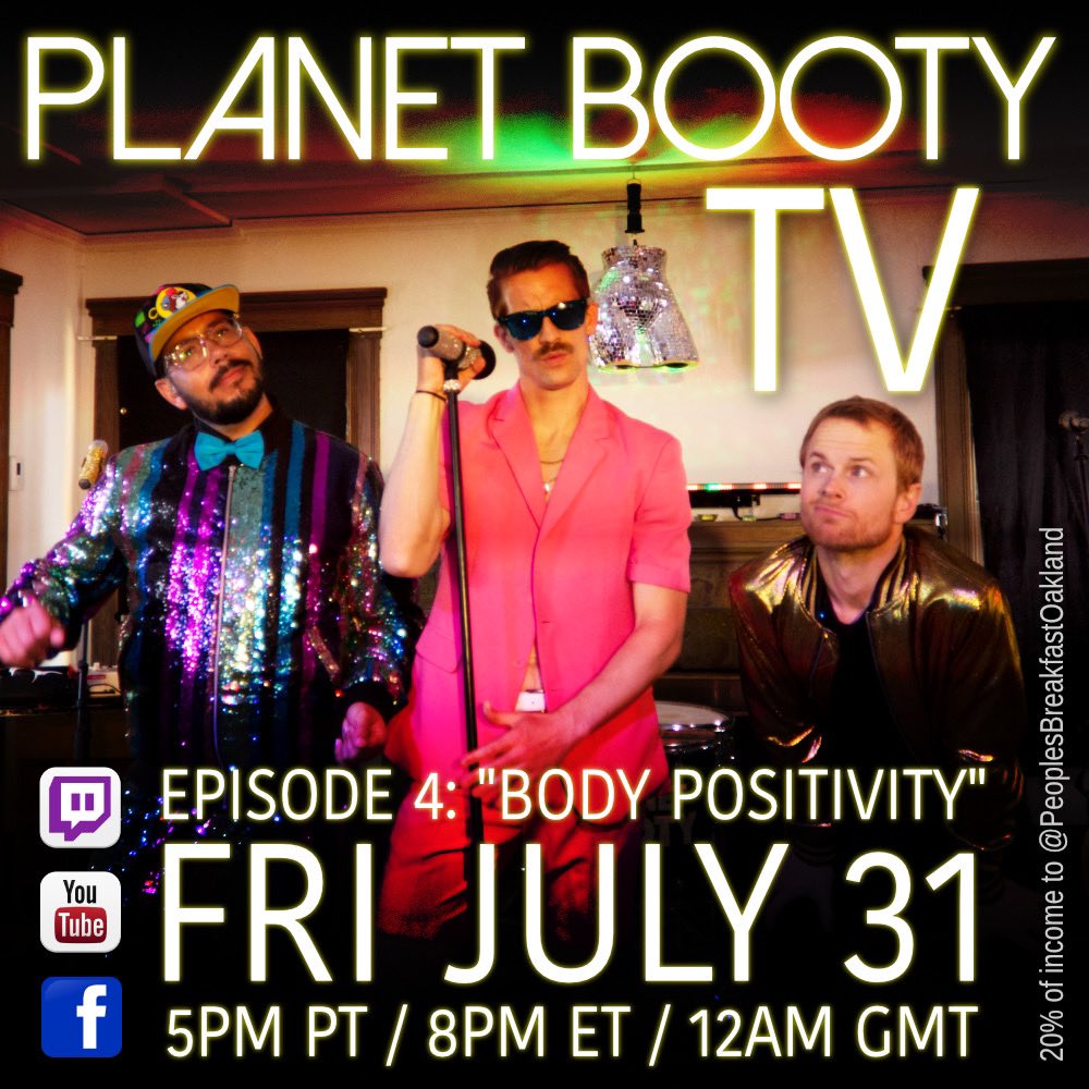 planetbooty's tweet photo. Negative body image? Uncomfortable with how you look? Join us next Friday as we give a resounding FUCK OFF to self doubt and cultivate Body Positivity as a community. Tune in next Friday 5PM PST!! https://t.co/Ouv9GSS4Cj