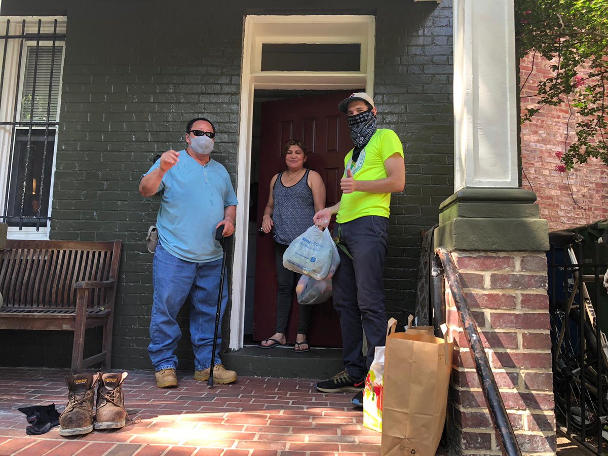 TheMAMDC's tweet photo. Happy Friday! We are out and about in Columbia Heights today, sharing stories and laughs with our family and friends. All smiles under these masks! 😀 #dc #dctogether #neighborshelpingneighbors https://t.co/GOeidIq1l8