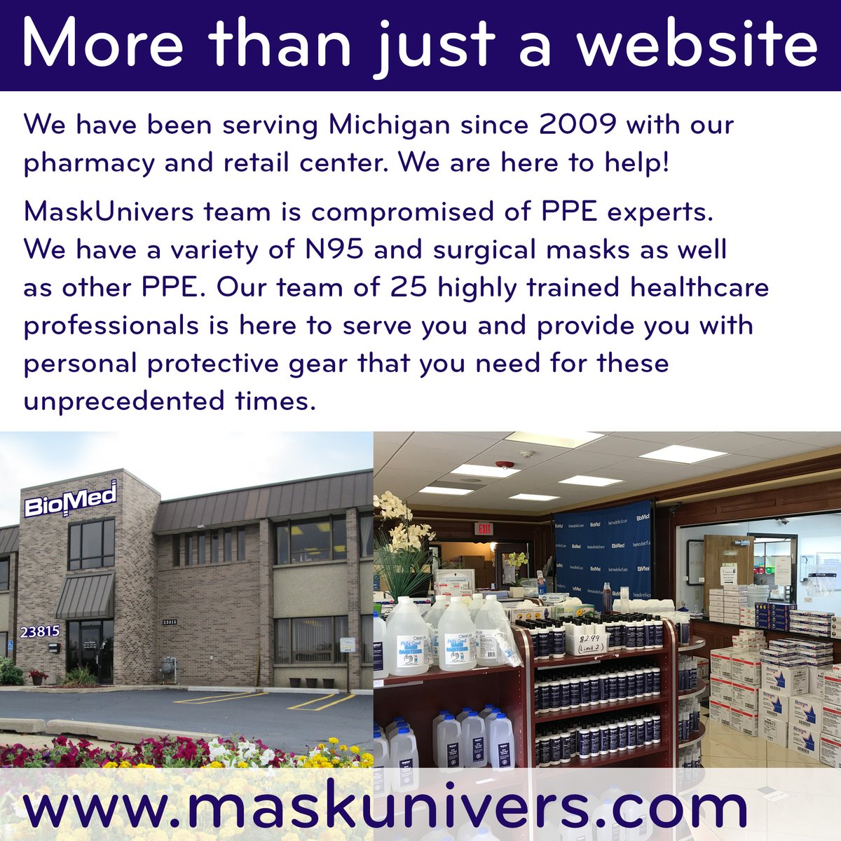 PharmacyBiomed's tweet photo. Come on in for your immediate needs!

Or enjoy Free Shipping on orders of $50 or more on https://t.co/HLUSUuyzsT

BioMed Specialty Pharmacy 23815 Northwestern Hwy Southfield Michigan 48075. M-F 9am-6pm Sat 10am-2pm. https://t.co/decWrUpdE0