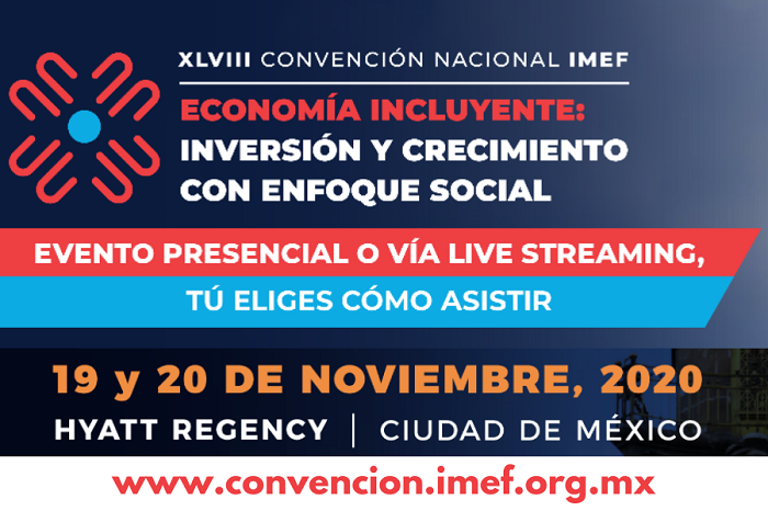 IMEFOficial's tweet photo. La #ConvenciónIMEF 2020 reunirá a la comunidad financiera y de #negocios en línea. Regístrate antes del 31 de julio y obtén un descuento en tu inscripción: ➡️https://t.co/VIbBcfg8ei

#LiveStreaming #EventosIMEF #Online #EconomíaIncluyente https://t.co/5YacnCTask