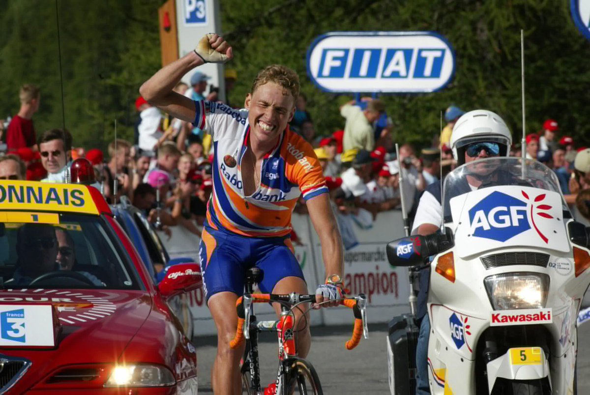 Precies 18 jaar geleden: Michael <a href="/BoogerdLive/">Michael Boogerd</a> kleurt La Plagne oranje! ⚡️🧡