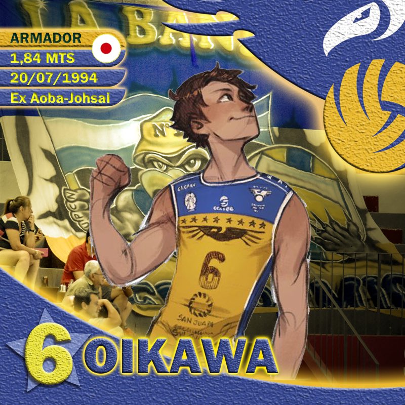 It took me until today to discover that Oikawa was included on the Argentina's official VBC, the UPCN Voley, was invited by the current volleyball players, is enlisted on their list and now he's getting his own jersey. They did all of these to pay tribute to the manga. I'm- ??