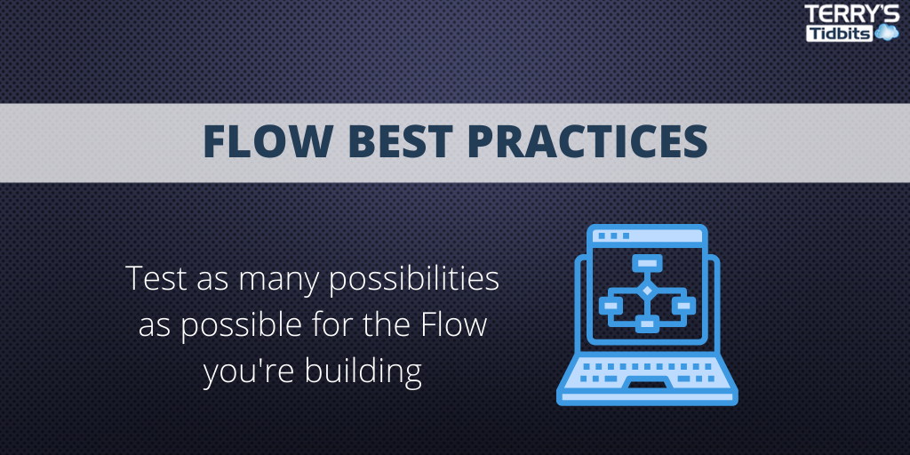 terrystidbits's tweet photo. This is especially important if you're building a Flow with multiple, complex branches of logic. You'd want nothing but the least complicated, most efficient process for your end users, so go ahead and explore different routes to get there. #FlowTraining #TerrysTidbits https://t.co/6Oc8biv0MP