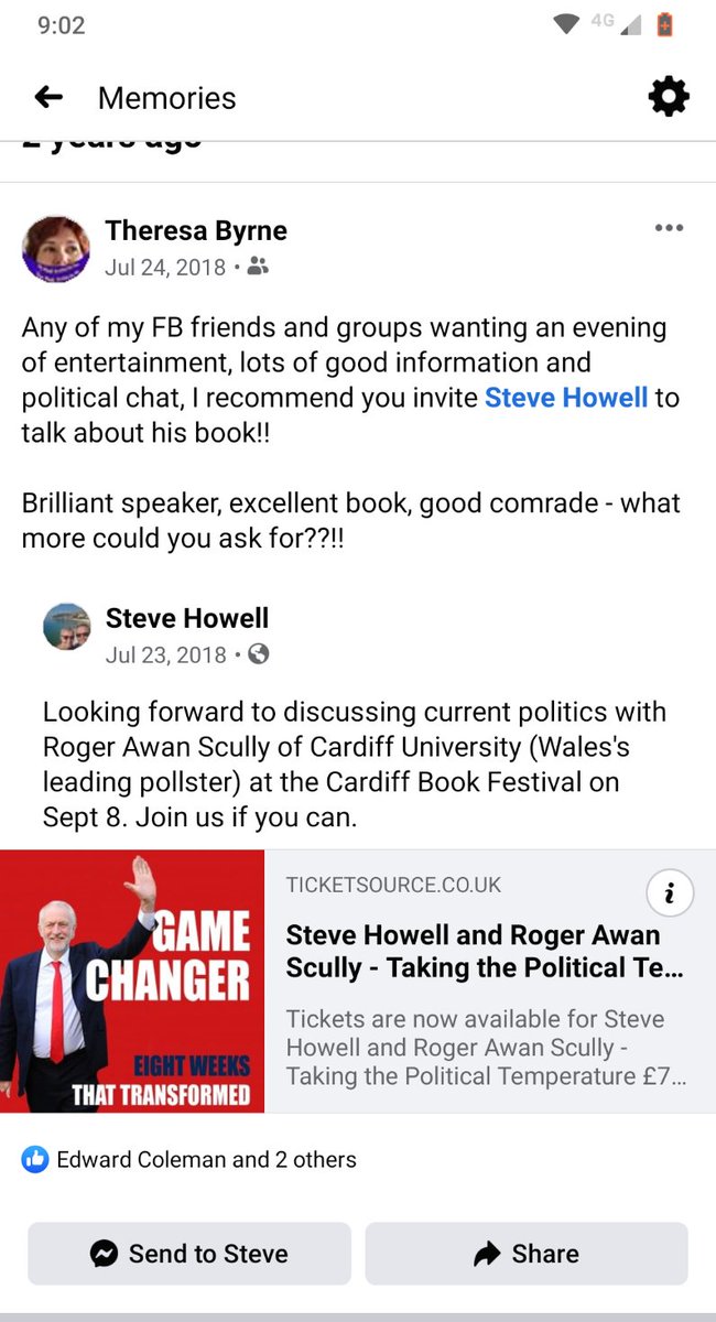trees0106's tweet photo. @FromSteveHowell
Still an excellent book
Still an good evening with #SteveHowell talking about #2017 & #2019
And #LabourParty today!
Some memories last! https://t.co/MpmazDRHyM