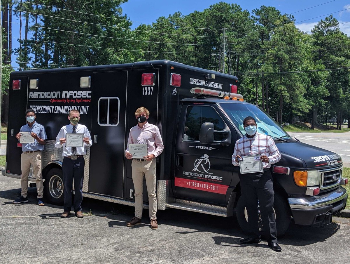 BreachQuest's tweet photo. It's the last day for our @Augusta_Chamber #Students2Work program interns! These motivated future cyber professionals have gained real-world experience, and have learned many new skills that will hopefully accelerate their passion for cybersecurity! Well done! We'll miss you! https://t.co/ceqdWcss6B
