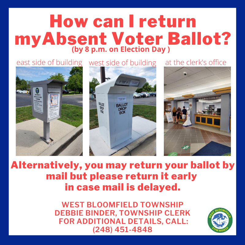 WBClerk's tweet photo. Returning your ballot is easy and we make it convenient for you! Do not forget to sign the green envelope that your ballot will go into.  

The Clerk's office will be open Saturday, August 1, from 8:00 AM - 4 PM for people to return, spoil, or obtain a ballot. https://t.co/8nNCIHDFiU