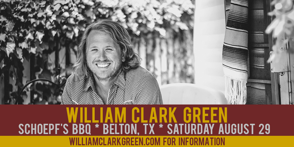 WilliamCGreen's tweet photo. Just announced.
August 29
Belton, TX

Seated and socially distanced show.

Tickets on sale very soon. https://t.co/xstV0G4REc