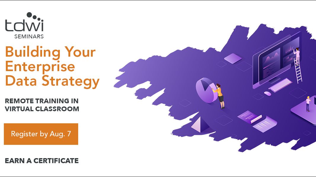 TDWI's tweet photo. Join #TDWI expert @EvanJayLevy for the Building Your Enterprise #DataStrategy: a two-day, intensive #virtualworkshop focused on developing a successful #BI and #analytics #datastrategy. Register Now: https://t.co/EFAMcR9rcj https://t.co/h0ECg21JRT