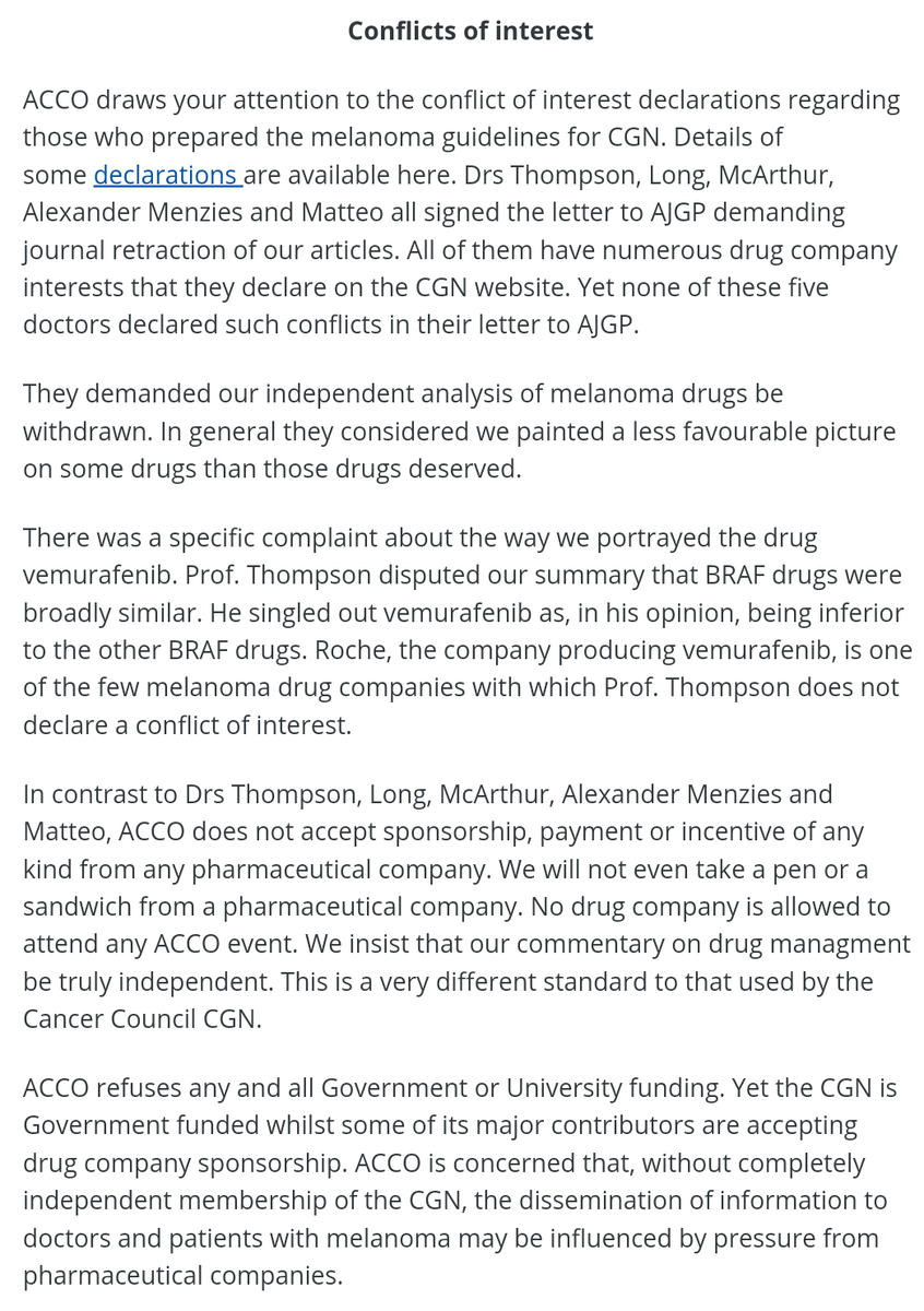 simlan75's tweet image. Recurring theme of ignoring available science due to systemic #corruption. A small example of commonplace #cashforcomment throughout the Australian health system in the attached image, in particular paragraph three.