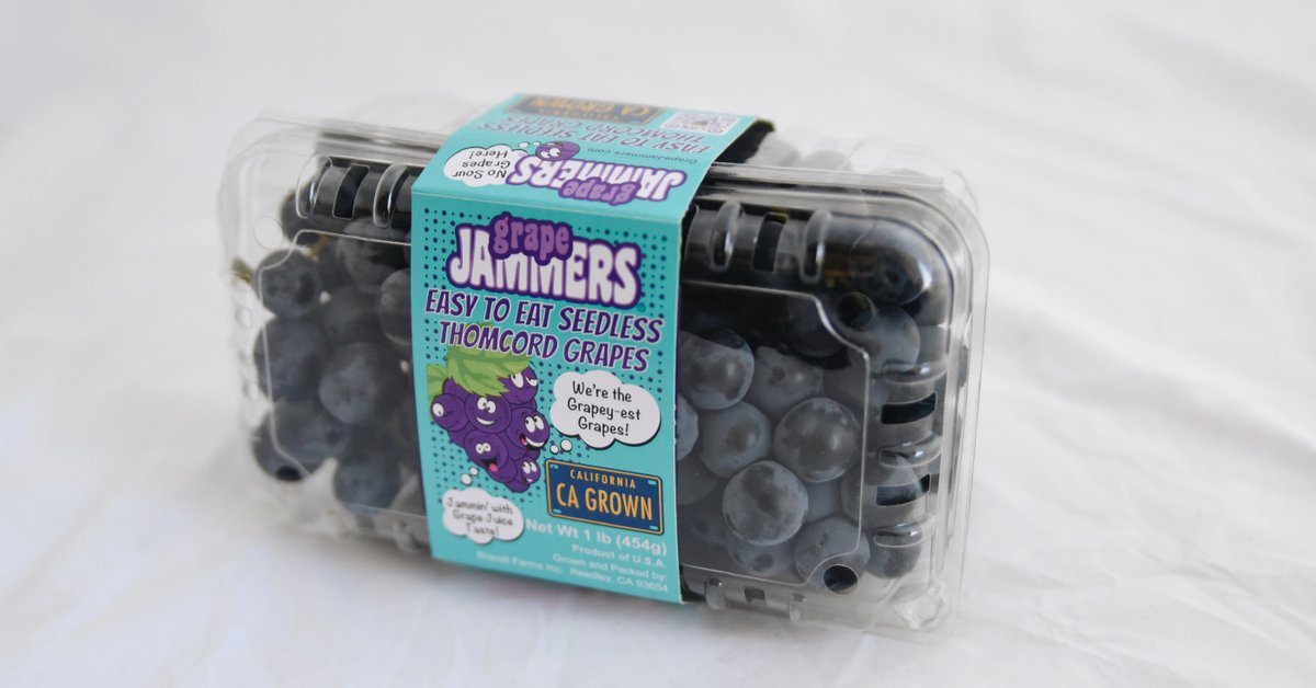 GrapeJammers's tweet photo. We are very excited because we began packing Grape Jammers this week! Visit the Grape Jammers website to check if they are available near you.

#Thomcord #BrandtFarms #LiveLifeRipe #GrapeJammers https://t.co/ub7BVDavAF