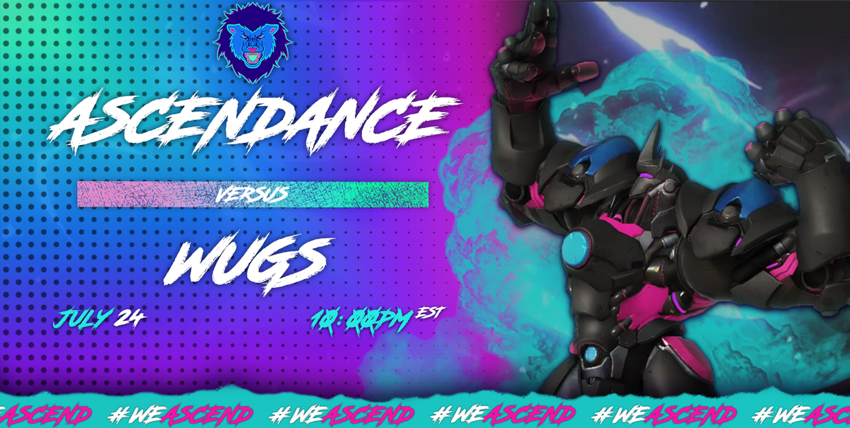 AscendanceHQ's tweet photo. We face off vs WUGs tonight in the Prospect Esports Showdown Grand Finals! Come out and support us tonight! #WeAscend https://t.co/m0CJIIcaKI