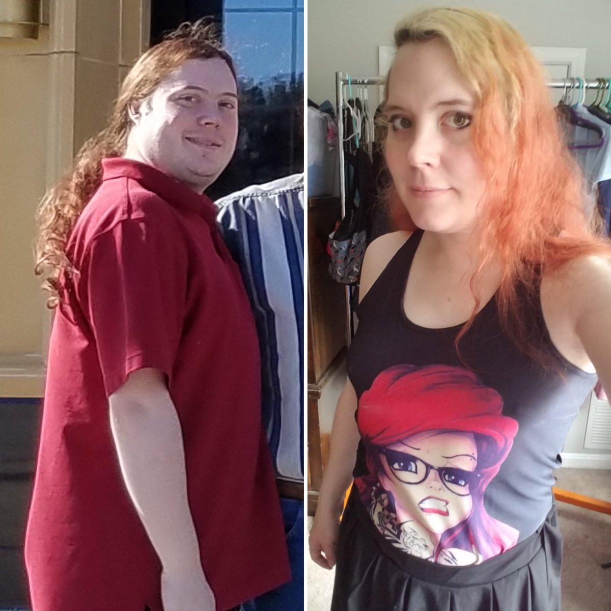 tabletoprpgmaps's tweet photo. 2018 vs 2020
I only wish I'd started hormones when I was 11. Puberty was traumatic for me.
#TransIsBeautiful #GirlsLikeUs #TransPeopleAreRealPeople #Transgender #TransWoman #TransRightsAreHumanRights #TransWomenAreWomen #TransLesbian #TransGlowup #GlowUp #LGBTQIA #TransTimeline https://t.co/sX2yebVkn3