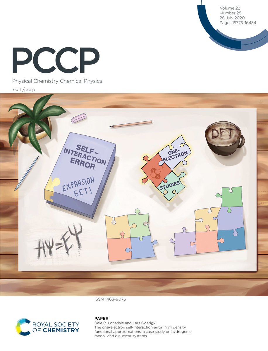 lgoer_compchem's tweet photo. Broke my holiday rule to share this wonderful @PCCP front cover of @TwoThirdsDale's paper on the one-electron self-interaction error in #DFT. Thank you so much to @nibelvng for designing it. #compchem The article can be found here:
https://t.co/uTNho2d7W1 https://t.co/wmHkOfE9UV
