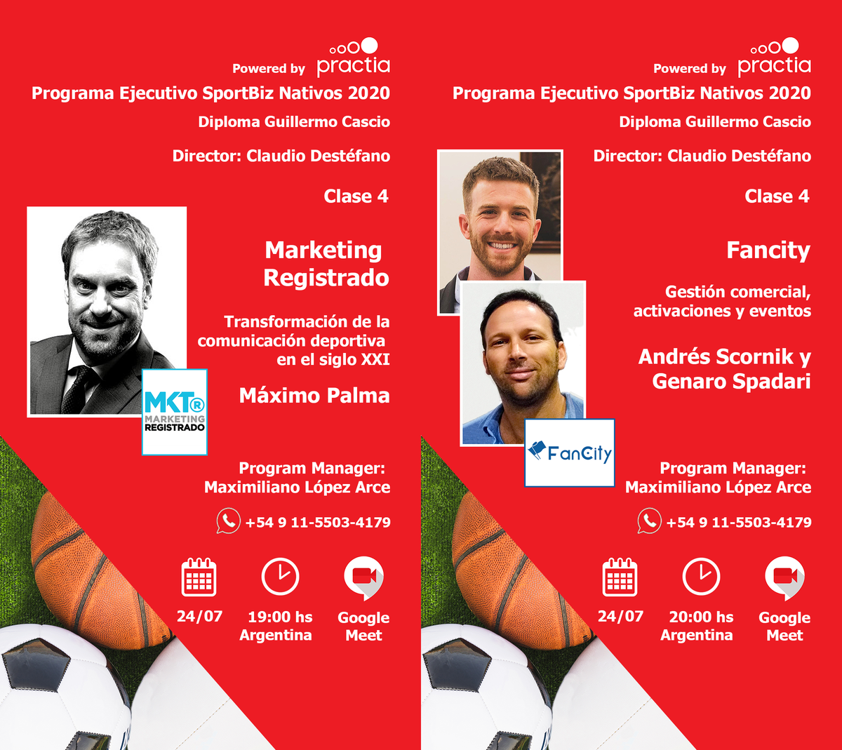 Hoy a las 19:00 hs (ARG), 4º clase del Programa Ejecutivo SportBiz Nativos 2020 - Powered by <a href="/PractiaGlobal/">Practia Global</a>. Director: @destefanoc. Disertantes: <a href="/maxipalma/">Maximo Palma</a>, Andrés Scornik y <a href="/genarospadari/">Genaro Spadari</a>. #MarketingDeportivo. Info: bit.ly/2OXEyeN ⚽️🏀🎾🏉🏐🎮