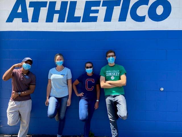 Athletico's tweet photo. Baseball is back and our teams are divided! Happy #OpeningDay from Athletico #Bridgeport and #PaddockLake, WI! ⚾ https://t.co/Kjm5PzYxva