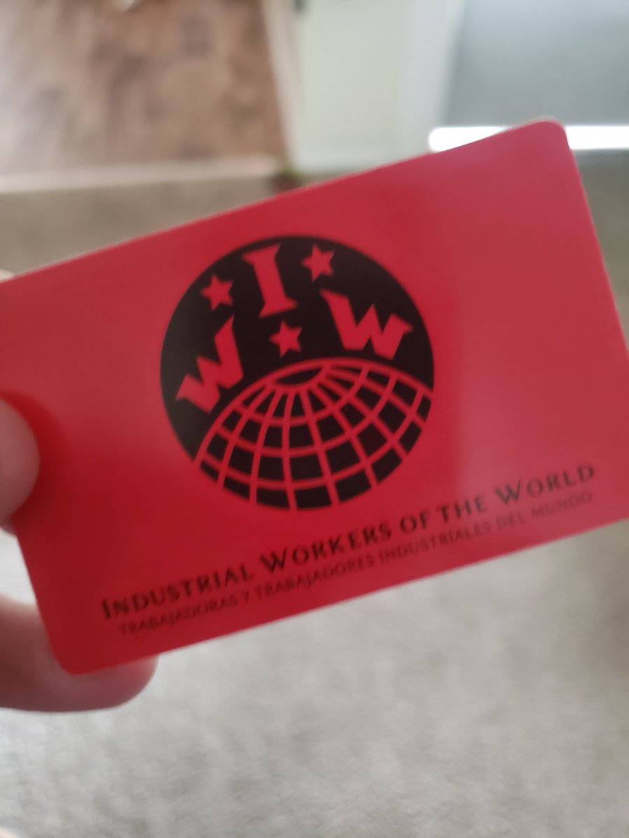 StillSashaBear's tweet photo. Got my IWW Red Card in the mail today #UnionStrong #UnionizeComics #onebigunion https://t.co/9DgyhpwQRe