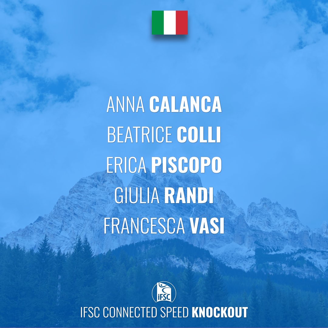 ifsclimbing's tweet image. Olympic qualified athlete and reigning Speed World Champion Ludovico Fossali 🇮🇹 will headline the Italian squad battling at the IFSC Connected Speed Knockout. #IFSCSpeedKnockout