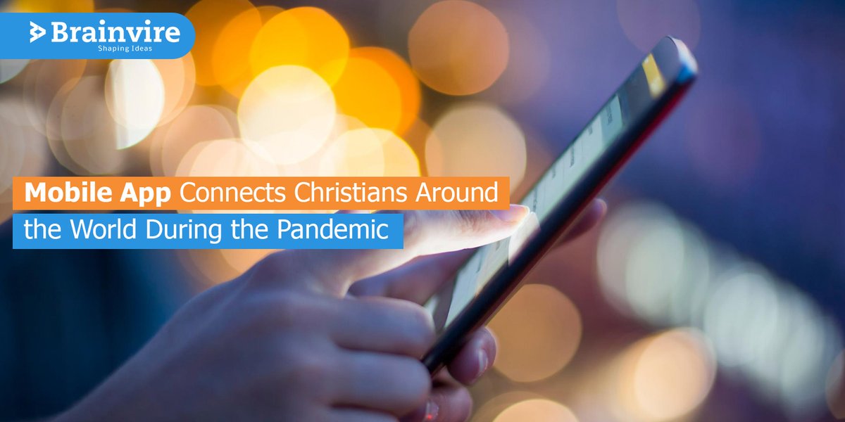 Brainvire's tweet photo. Brainvire developed a mobile app for a niche client to allow Christians to stay updated with the latest news and activities during the pandemic. https://t.co/VEE8MRRGAc 

#mobileapp #appdevelopment #maintenanceandsupport https://t.co/HEtJP1c4HS