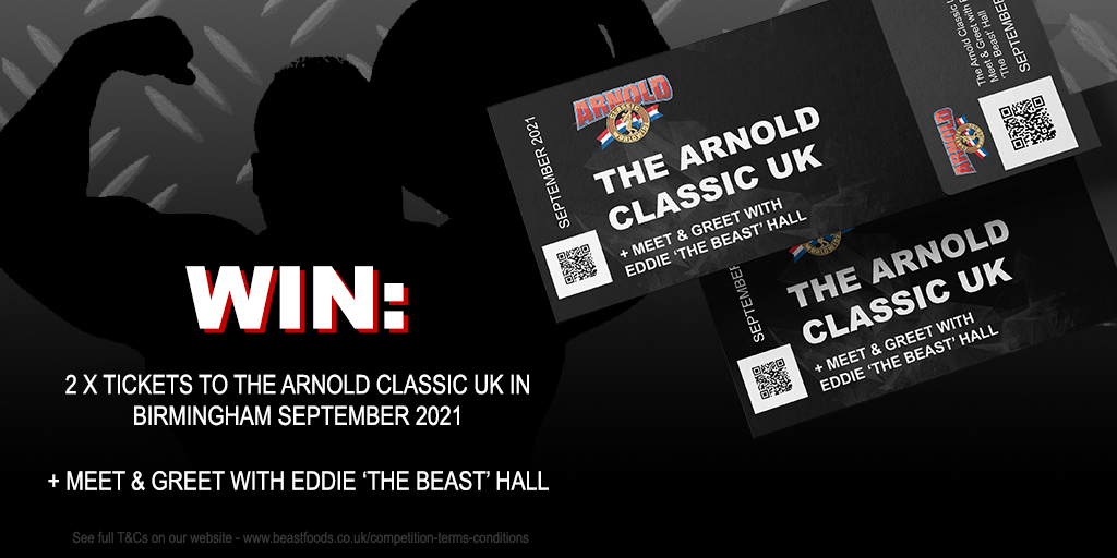 FoodsBeast's tweet photo. @eddiehallWSM is bringing the Arnold Classic to the UK for the first time in 2021 and we have two tickets to give away to a lucky winner as well as the chance to meet The Beast in person - https://t.co/vpI796rLMi

T&amp;Cs apply #arnoldclassic #beastbiltong #Competition https://t.co/t0UZhOcs14