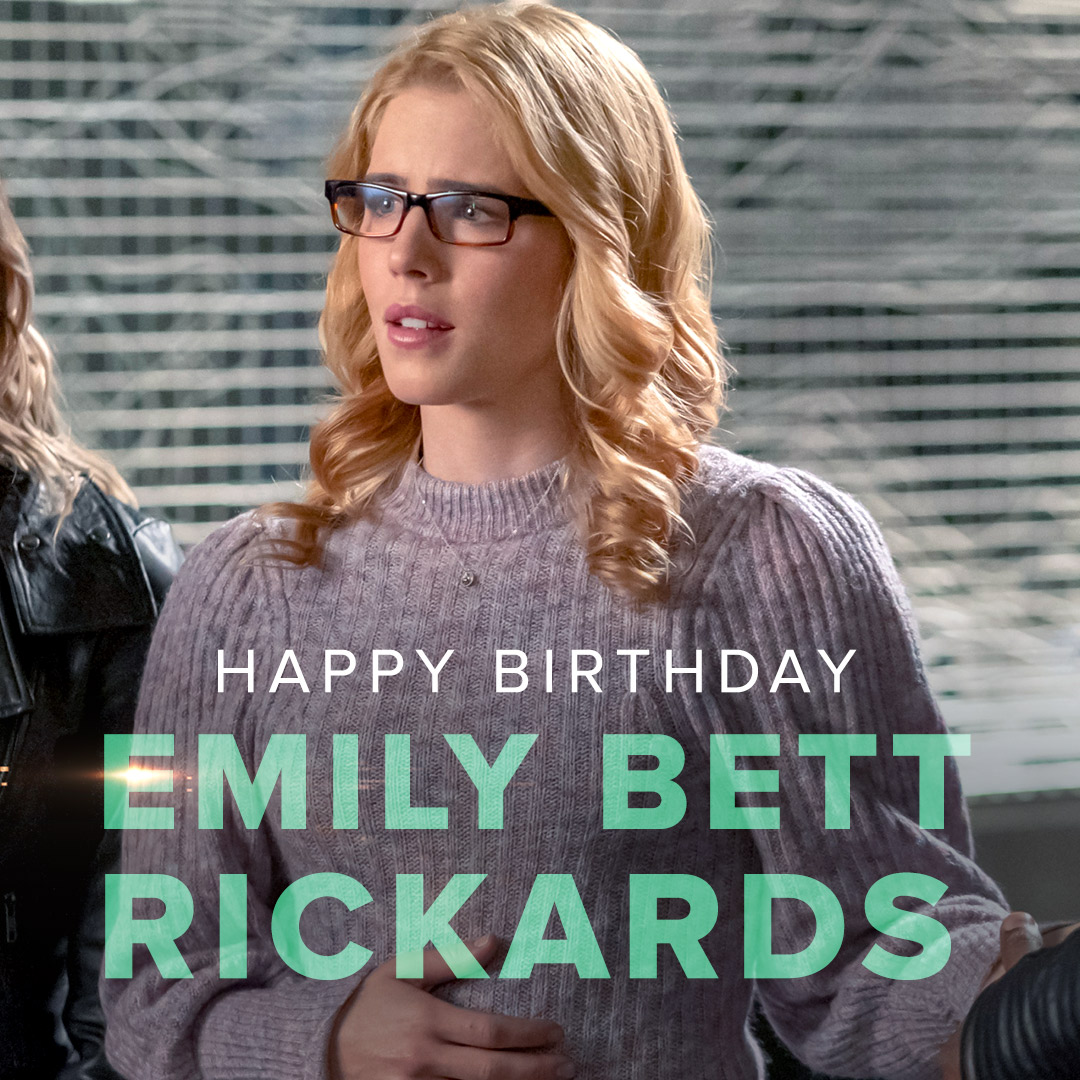 The brains behind it all! Happy Birthday, Emily Bett Rickards! 