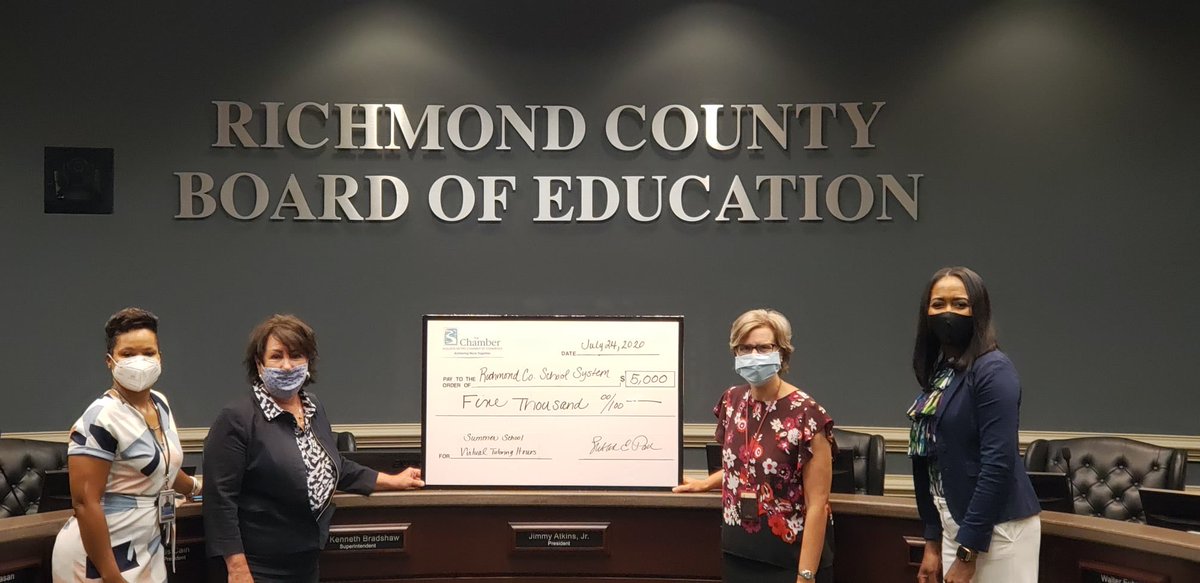 Augusta_Chamber's tweet photo. Proud to support @RCSS_GA with virtual tutoring for students. $5k donation was granted through the Chamber’s Business Education Advisory Council and @GeorgiaPower from the ERA Fund, through the Community Foundation for the CSRA #makingstudentsmoresuccessful #achievingmoretogether https://t.co/xw8dw299Gf