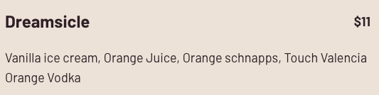 touchvodka's tweet photo. Next time you visit Bern's Steakhouse, try the Dreamsicle speciality drink, made with our premium Touch Valencia Orange Vodka!🍊

#bernstampa #bernssteakhouse #berns #touchvodka #dreamsicle #touchorange #orangevodka #tampamade #buylocaltampa https://t.co/sphQzzSZDO
