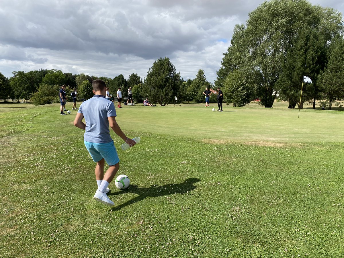 NordFootgolf's tweet photo. Merci à l’association « Sport dans la ville » (antenne de Lens) d’avoir choisi la Nord FootGolf Association pour encadrer l’activité Footgolf au @Golfarras. N’hésitez pas à nous contacter pour l’organisation de sessions en groupe, entre amis ou en famille ! ⚽️⛳️👍 https://t.co/DN6pvgeZ0l