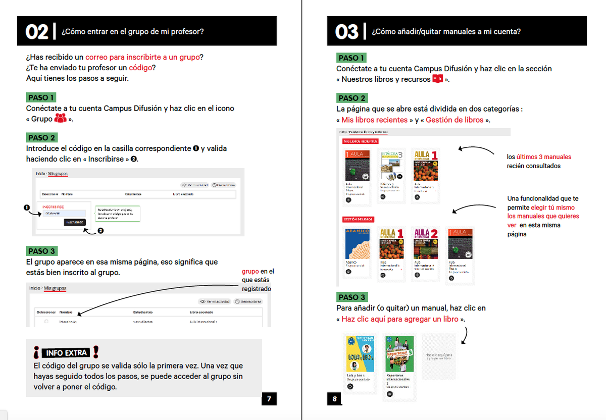 difusion_ele's tweet photo. ¿Has visto ya en la nueva sección de Campus Difusión "Enseñanza a distancia" las guías para profesor y alumno con PREGUNTAS FRECUENTES sobre la plataforma? Estamos seguros de que te resultarán muy útiles. ¡Puedes pasársela a tus estudiantes! #ApoyoELE #miclaseencasa https://t.co/kBmP1vcKCv