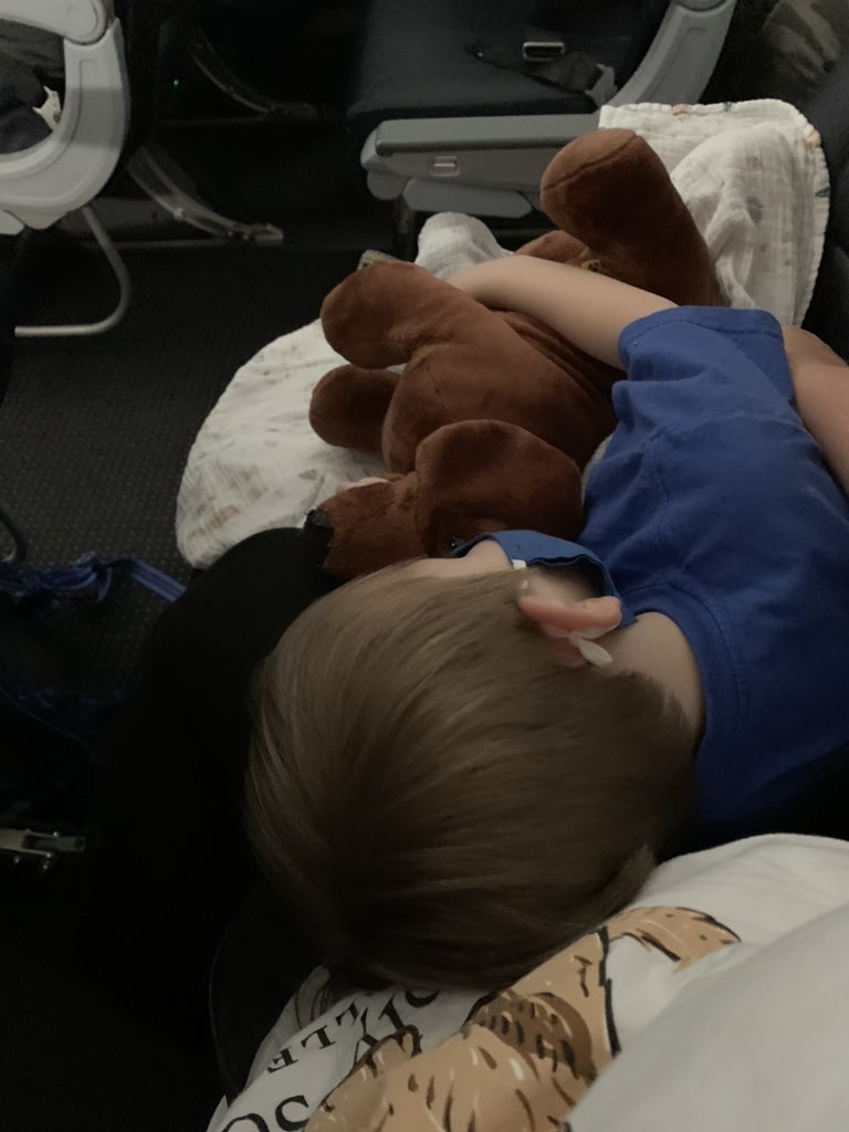 Christyn_Laine's tweet photo. When you luck up and your kids sleep on your flights 🙌🏻 https://t.co/8wySqN8CZS