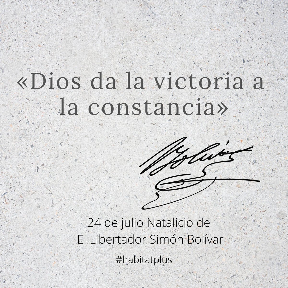 habitatplus's tweet photo. Seguimos con constancia, fuerza, fe y preparados para reconstruir el gran país que siempre hemos sido. 
Cada frase y pensamiento de El Libertador, nos impulsan... seguimos hacia adelante.

¡Feliz cumpleaños al Gran Simón, El Libertador!
.
 #habitatplus https://t.co/FyQwTjZMeZ