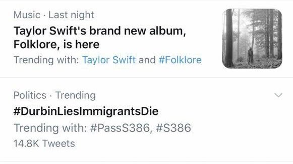 immivoice's tweet photo. Excellent work to get awareness about #S386 trending on twitter #DurbinLiesImmigrantsDie

Now we must question everyone who is being tagged with people who oppose our bill whether they agree with the policies of the person tagging them. https://t.co/glFrvoZdq2