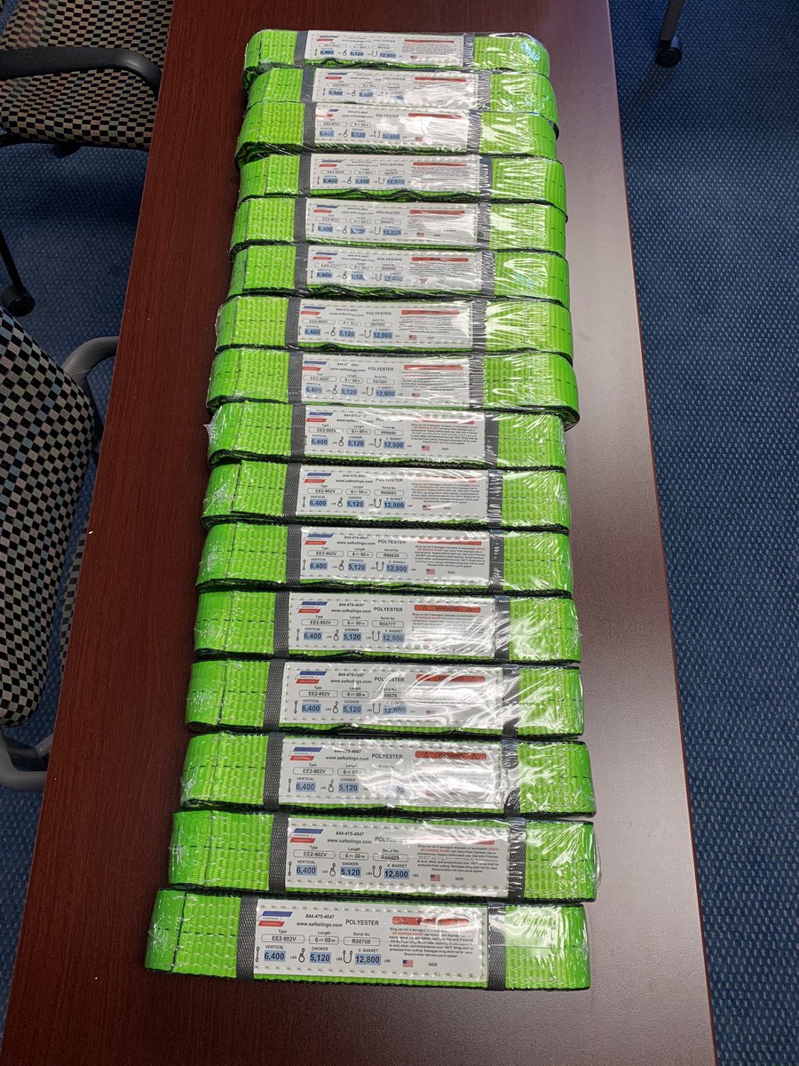 LeeMax Safety Solutiins LLC

2”, 2-Ply, 6’ and 8’ slings headed out the door.
We carry slings (both synthetic and chain), Tie Downs and hardware, hoists,  etc.

“We’ve got you covered!”

leemaxss.com
brian.anderson@leemaxss.com
(681) 229-1457