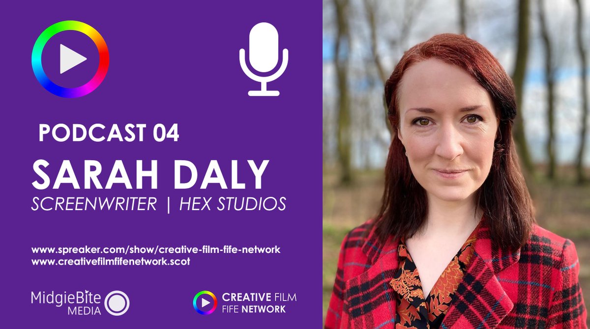 CreateFilmFife's tweet photo. Our latest #podcast is LIVE on @spreaker!

@MidgieBiteMedia chats with #screenwriter &amp; #musician @sarahdaly42 of @HexHorror &amp; @HexArcanaBooks about her career as an independent horror #filmmaker in #Fife.

Listen to the full episode at:
https://t.co/MXGjen47kF https://t.co/ohF3CrlLTp