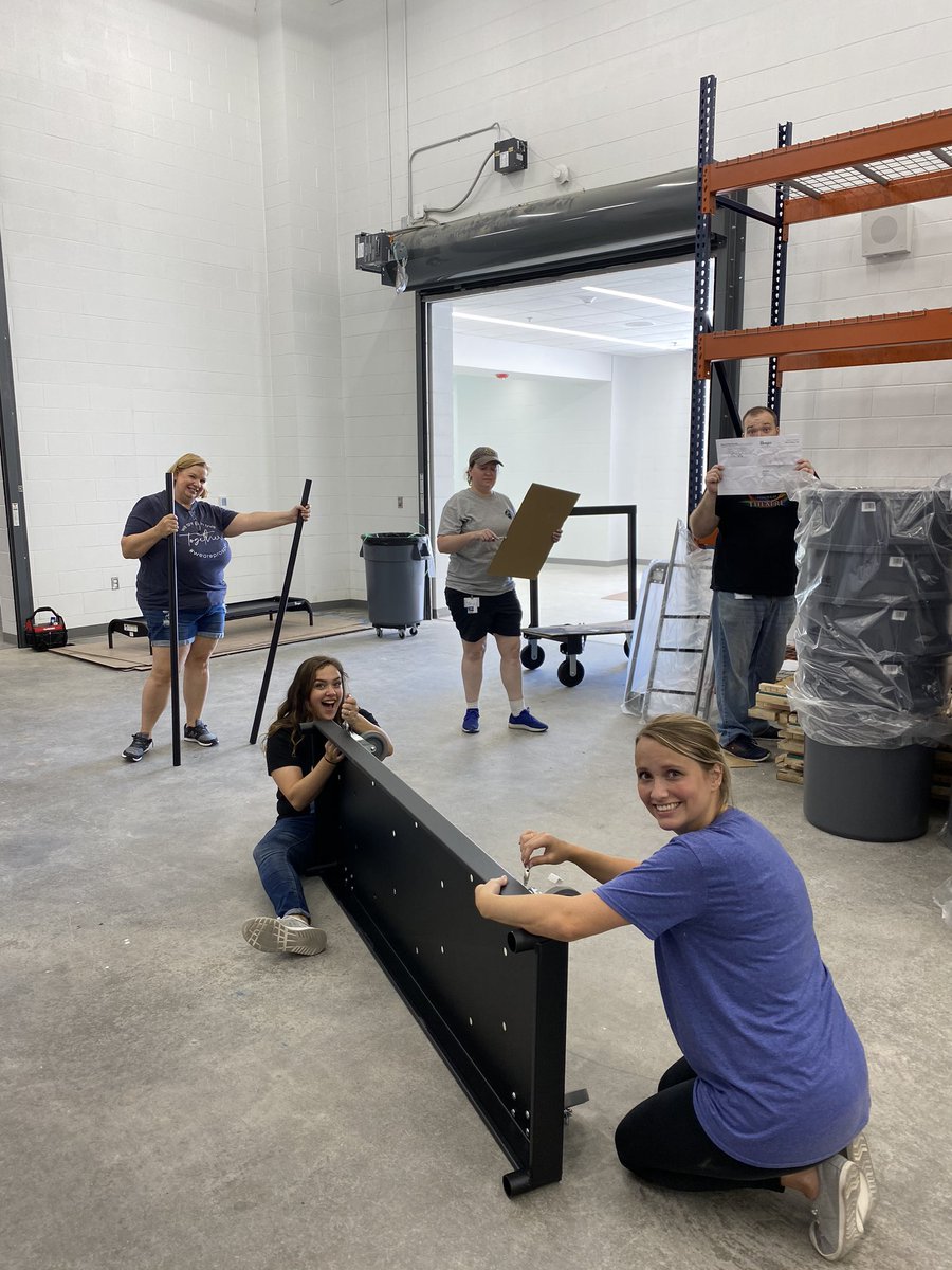 Putting together costume racks!! #rht #rhhs #buildthehill @prospertheatre