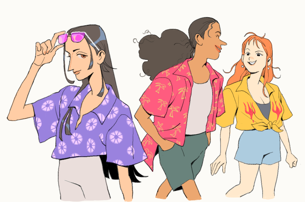Dad's old shirts (1/2)
#OnePiece #ワンピース