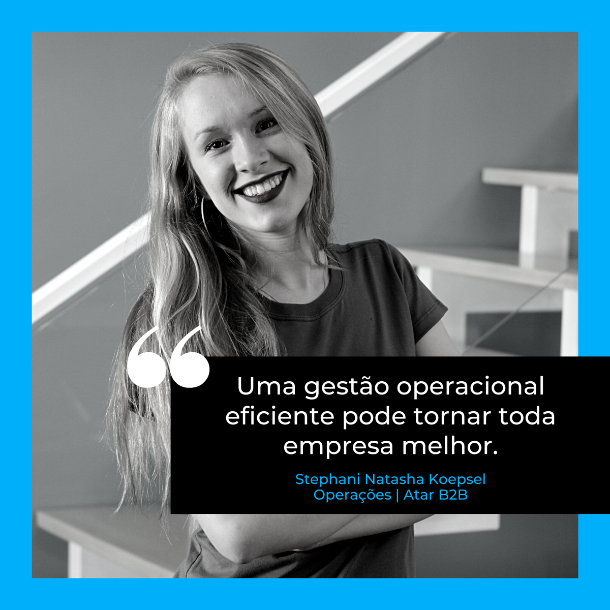 AtarB2B's tweet photo. Com certeza, Stephani Natasha Koepsel!
E aqui na Atar B2B temos uma gestão operacional muito eficiente. Por isso, somos a melhor opção para sua empresa criar um banco digital ou fintech.
#operacoes #operacional #bancodigital #empresa https://t.co/OF1CE3rvdD