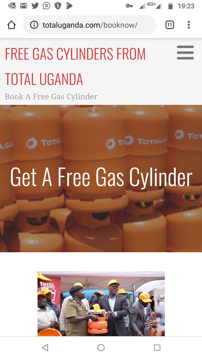 Raezartshub's tweet photo. @Total Are you aware that there seems to be a spam advert using #totalgaz identity to con people of their money?
It states that you can book for a free total gas cylinder at a small fee of 7/8 k depending on the size to cater for delivery. https://t.co/YjW1DXWSSm