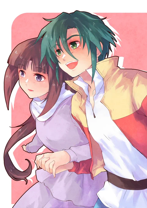 線画→かーどさん(@Card7Card)
塗り→ゆずまさん

線画交換したいなーとかいうノリに付き合ってくれてありがとー!楽しかった☺️(時間かかってごめんね)
かーどさんの貴重なガロティファありがたや…!! 