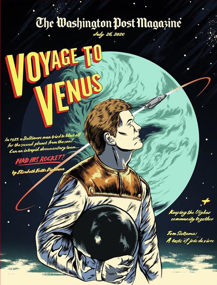 RocketToVenusT1's tweet photo. I promise our upcoming #Documentary #RocketToVenus will not have #TheWorstEndingEver. Check out the amazing article in the @wpmagazine 

🚀🧐

#FindTheRocket #CrazyTrueStory #RocketToVenusFilm @washingtonpost #Baltimore #Space #SciFi 

https://t.co/Br8xTXjXY7 https://t.co/qwZU9ScrZA