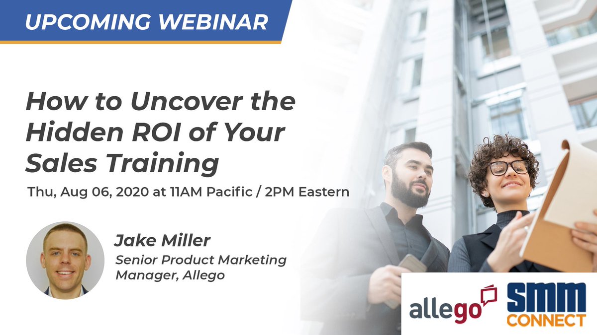 SMMConnectus's tweet photo. Do you know how to uncover the hidden ROI of your sales training? Find out how you can demonstrate sales training’s direct contributions to the bottom line, champion your initiatives, and win! @allegosoftware
Details: https://t.co/DHK3Lh4QC2
#ROIMetrics #salesanalytics #sales https://t.co/Kr4s7xQf9c