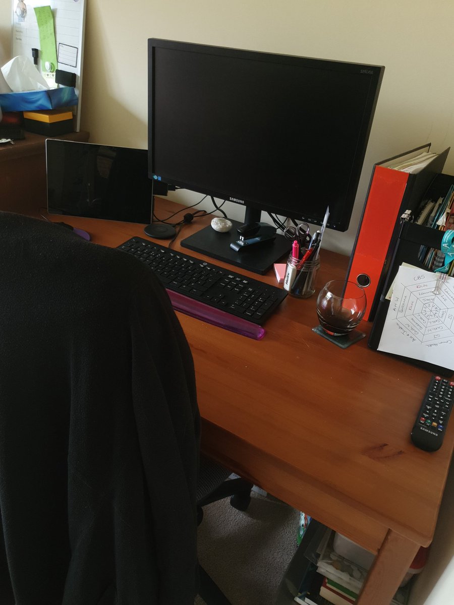Time to disassemble this workstation for a week! New flooring going down whilst on leave next week, all ready for return to new(ish) working arrangements from the beginning of August! #allchange